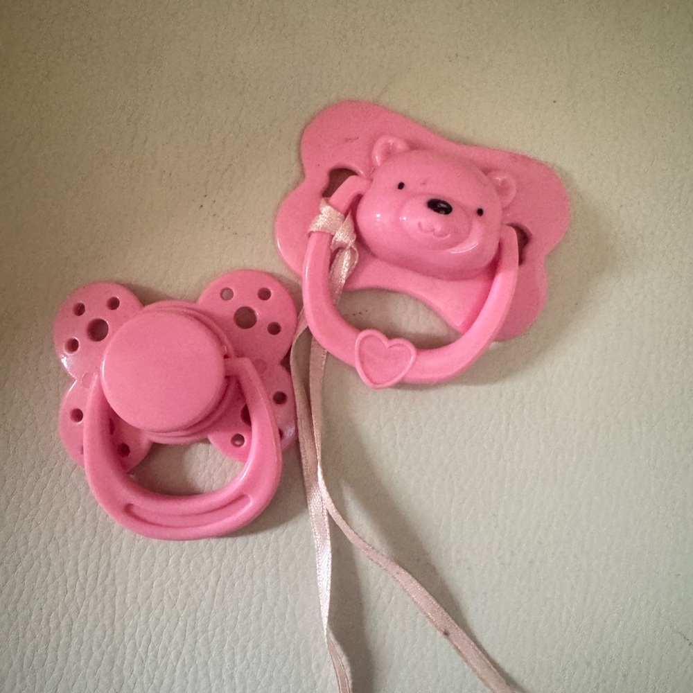 Pink Magnetic Doll Pacifiers
